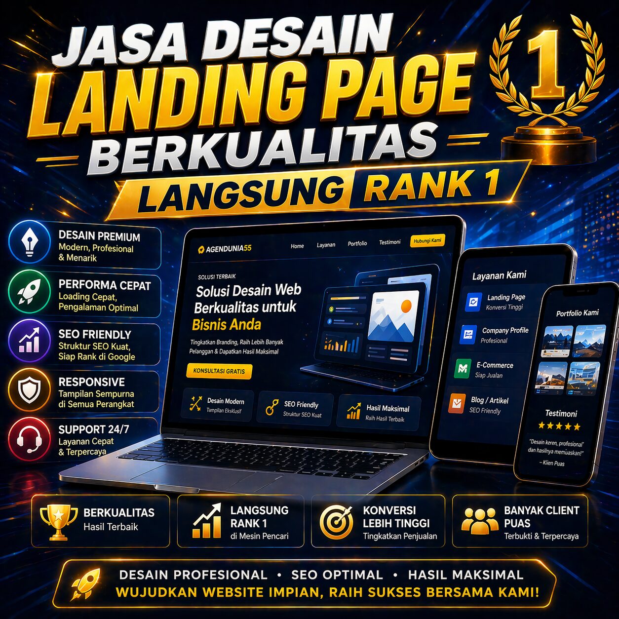 Landing Page sebagai Ruang untuk Menjelaskan Cara Anda Membantu Klien Menjaga Energi saat Membuat Keputusan Desain